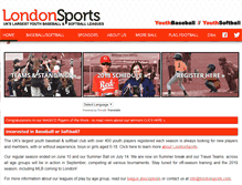 Tablet Screenshot of londonsports.com